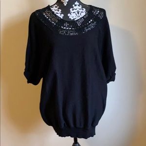 Nine West Vintage America Jeans Short Sleeve Top